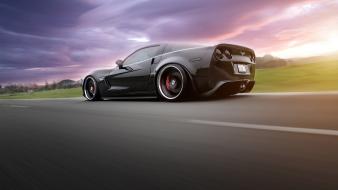 Cars vehicles corvette low-angle shot wallpaper