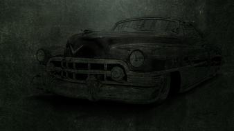 Dark cars grunge old vintage wallpaper