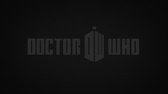 Doctor who logos tv series dark background wallpaper