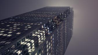 Lights buildings cities wallpaper