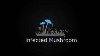 Minimalistic infected mushroom wallpaper