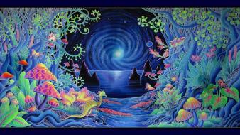 Paintings psychedelic trippy artwork wallpaper