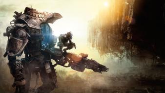 Paintings video games panoramic tf titanfall wallpaper