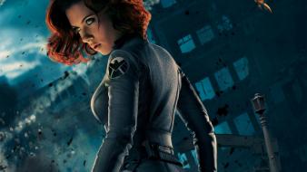 Scarlett johansson the avengers (movie) actress redheads wallpaper