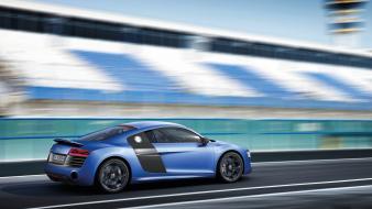 Cars audi roads track r8 blue v10 wallpaper