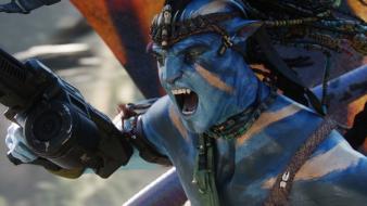 Jake Sully In War Avatar Movie wallpaper