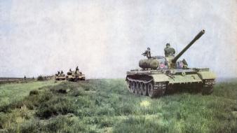 Military tanks polish artillery t-55 wallpaper
