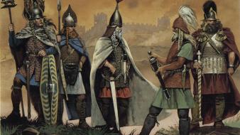 Knights celtics artwork historic celtic warrior wallpaper