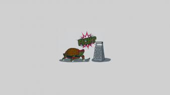 Minimalistic teenage mutant ninja turtles simple background wallpaper