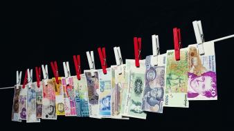 Money currency tweezers bills banknote wallpaper