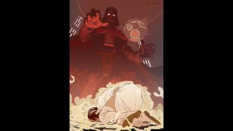 Vader science fiction george lucas lucasarts leah wallpaper