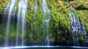 White falls california waterfalls rivers lagoon foliage wallpaper