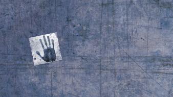 Grunge hands artwork palm prints wallpaper