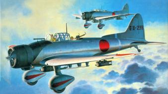 Japanese world war ii artwork aviation art wallpaper