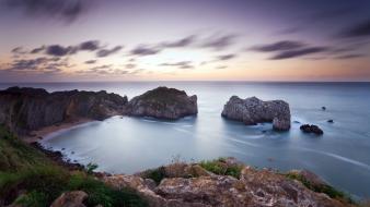 Landscapes rocks sea shorelines seascape wallpaper