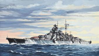 Military ships bismarck artwork dreadnought wallpaper