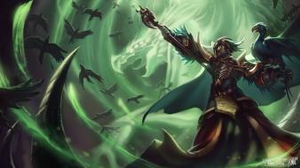 Video games league of legends artwork swain