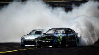 Cars smoke track races drift wallpaper
