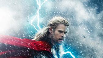 Chris hemsworth mjolnir thor: the dark world wallpaper