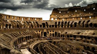 Clouds rome colosseum wallpaper