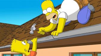 Homer simpson the simpsons bart animated movies wallpaper