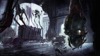 Video games robots dishonored game art wallpaper