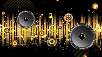 Abstract music speakers wallpaper
