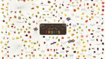 Diagram fruits infographics wallpaper