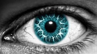 Eyes blue wallpaper