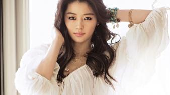 Asians jeon ji hyun korean actress brunettes wallpaper