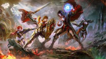 Battles digital art fantasy fight wallpaper