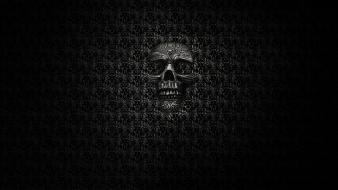 Dark skull background wallpaper