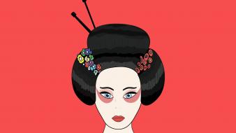 Japan geisha style wallpaper