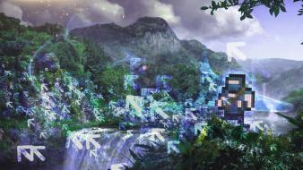 Landscapes nature ninjas pixel art video games wallpaper