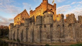 Belgium europe castle travel wallpaper