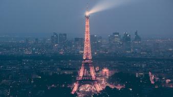 Eiffel tower france paris buildings lights wallpaper