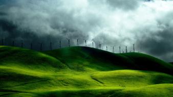 Green hills background wallpaper