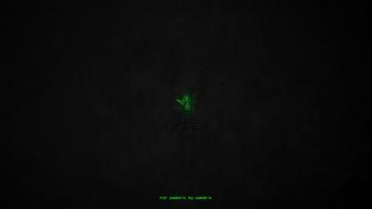 Green video games razer gamers logo wallpaper