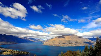 Hills new zealand lakes hdr photography queenstown wallpaper