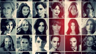 Julia roberts demi moore collage penélope cruz wallpaper