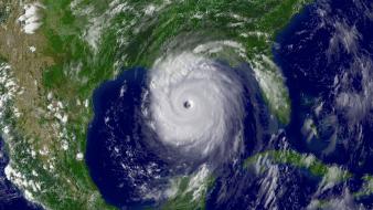Katrina hurricane satellite image wallpaper