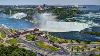 Canada niagara falls bridges buildings cityscapes