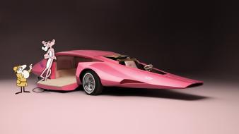 Cartoons cars pink panther wallpaper