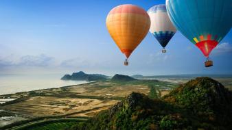 Landscapes balloons wallpaper