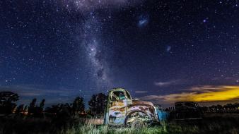Milky way night sky stars wallpaper