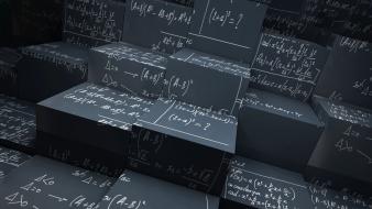 Minimalistic formulas maths wallpaper