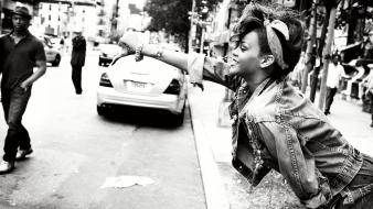 Rihanna jackets taxi smiling cities robyn fenty wallpaper