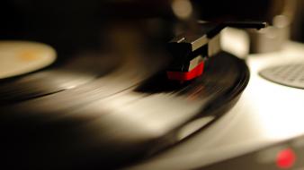 Vinyl gramophone playing music lp record wallpaper