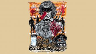 A clockwork orange stanley kubrick fan art movies wallpaper