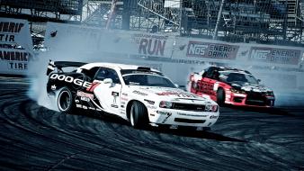 Dodge challenger formula drift nissan silvia s15 drifting wallpaper